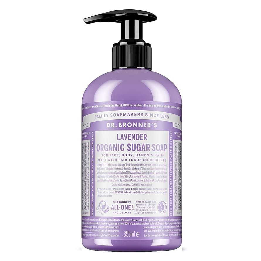Lavender Organic Sugar Soap 355 ml