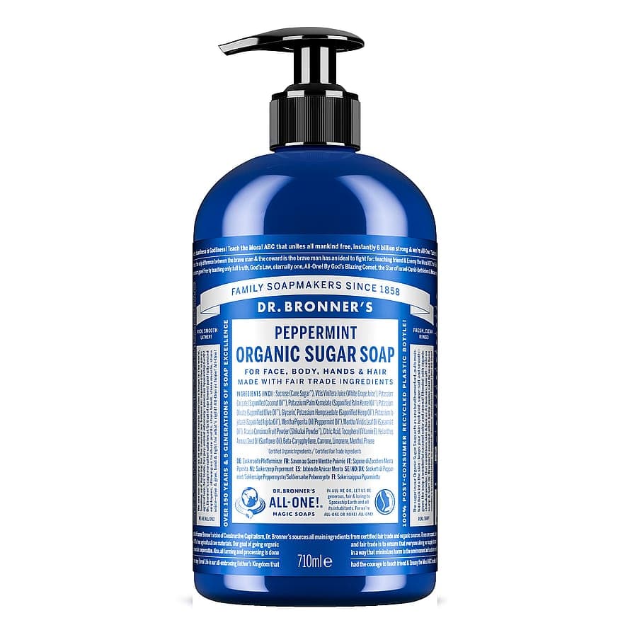 Peppermint Organic Sugar Soap 709 ml
