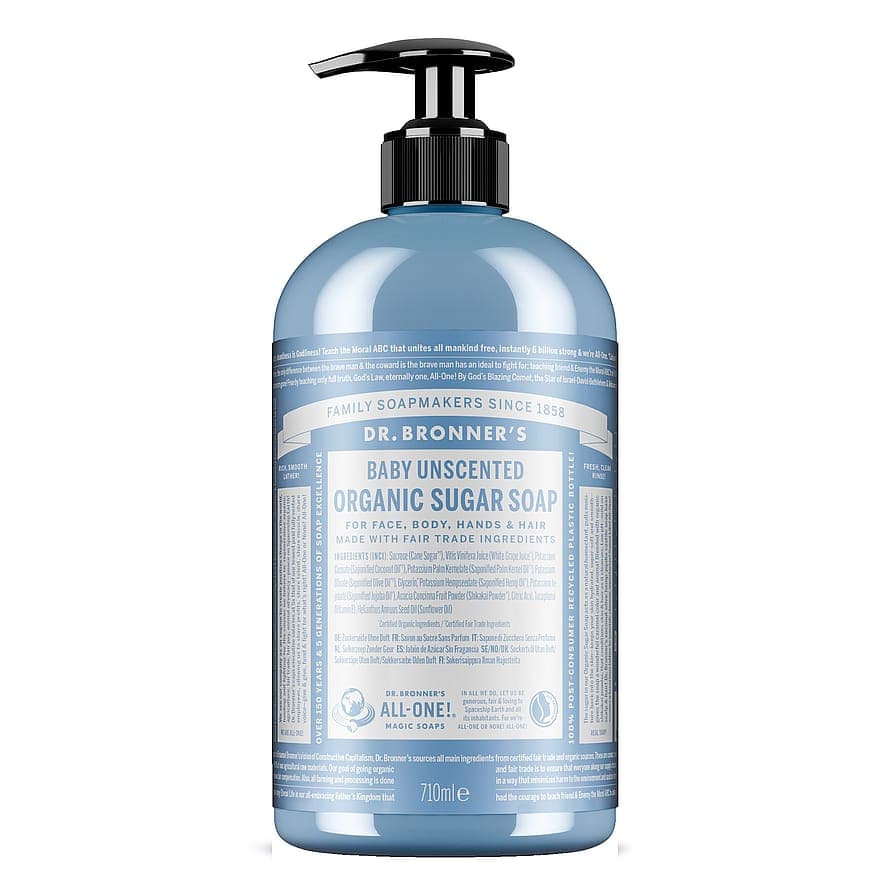 Baby Unscented Organic Sugar Soap 709 ml