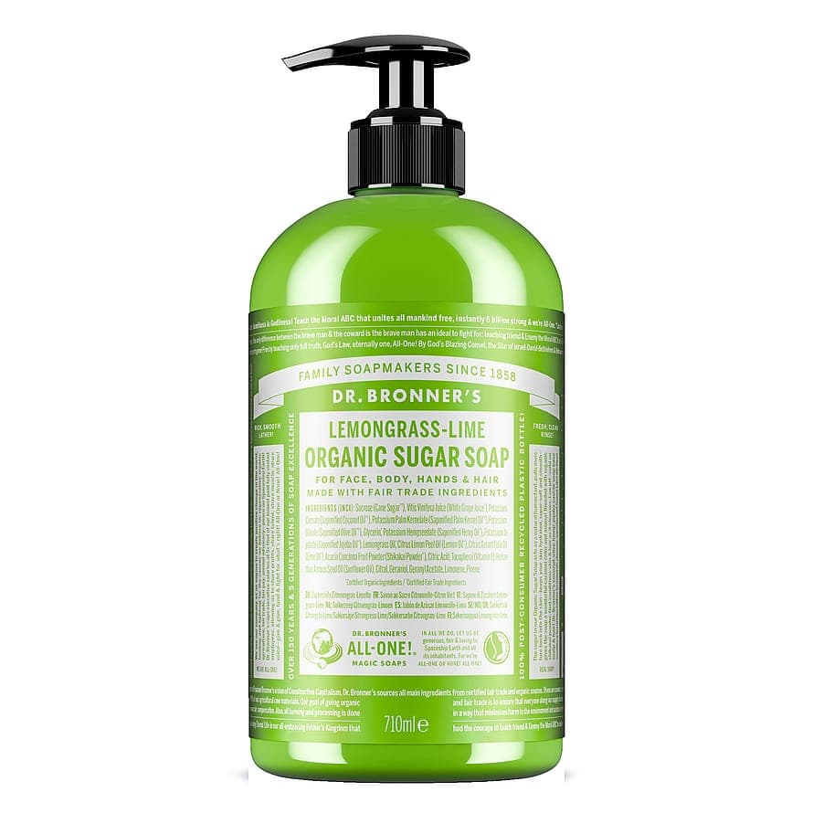 Lemongrass Lime Organic Sugar Soap 709 ml