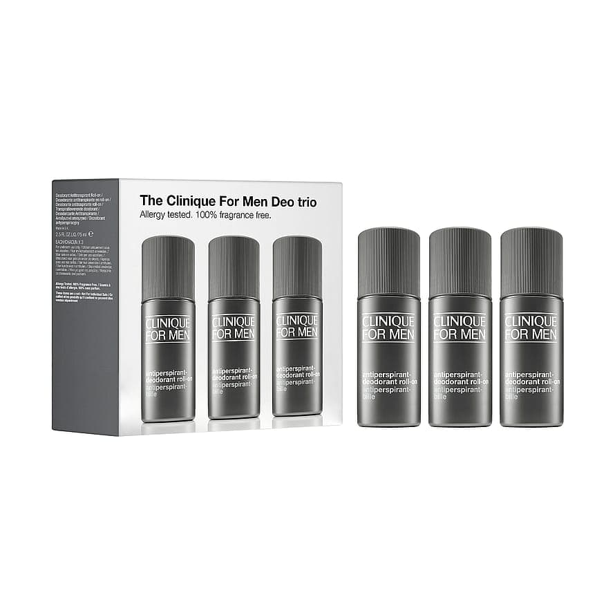The Clinique For Men Deo Trio 3 x 75ml