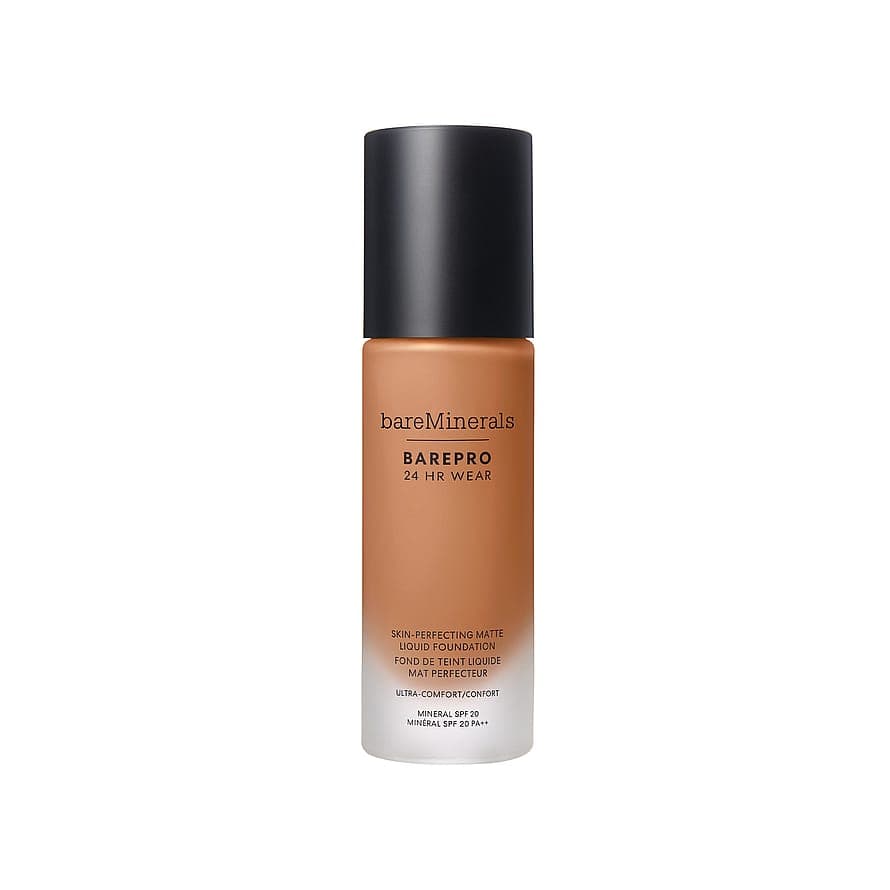 BAREPRO 24HR Skin-Perfecting Matte Liquid Foundation SPF 20 Medium Deep 46 Cool