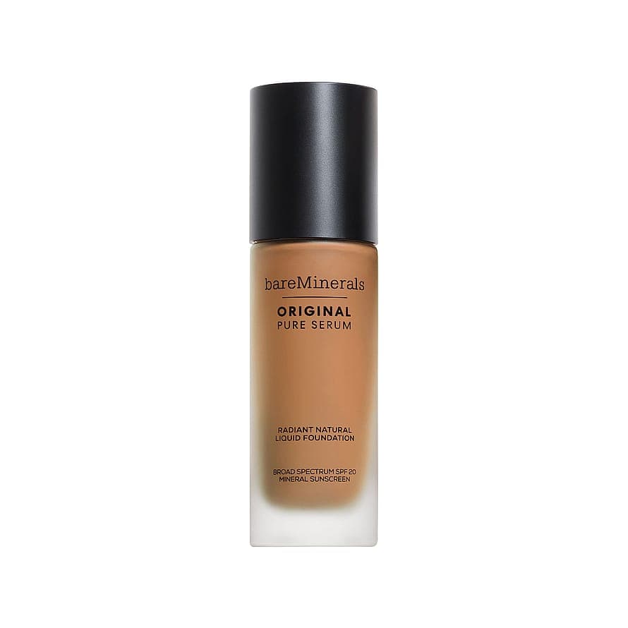 Original Pure Serum Radiant Natural Liquid Foundation Mineral SPF20 4 Medium Deep Warm