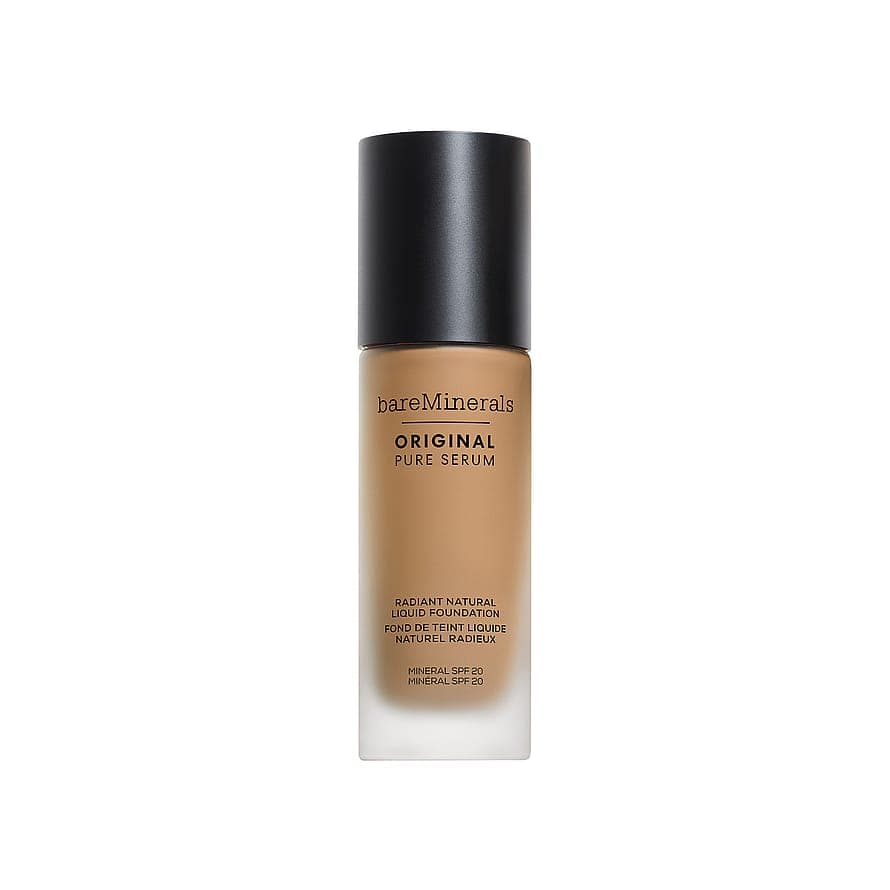 Original Pure Serum Radiant Natural Liquid Foundation Mineral SPF20 Medium Warm 3.5