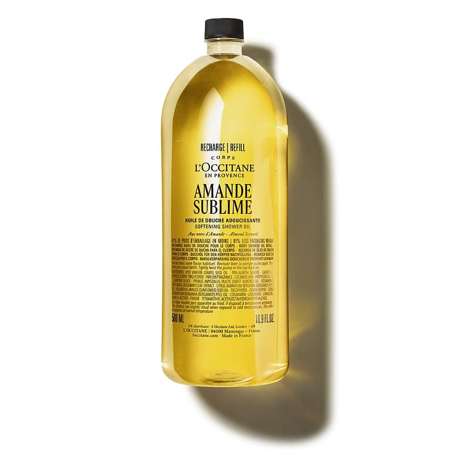 Almond Shower Oil 500 ml, Refill