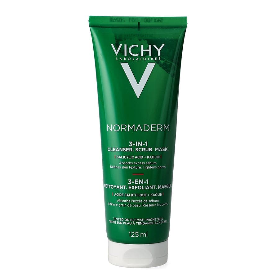 Normaderm 3-In-1 Scrub + Cleanser + Mask 125 ml