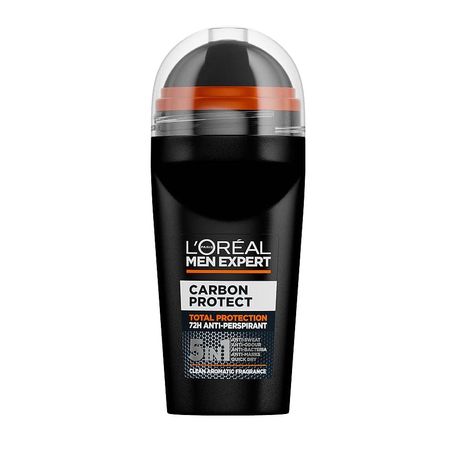 Men Expert Carbon Protect Total Protection 48H Anti-Perspirant Deodorant Roll On 50 ml