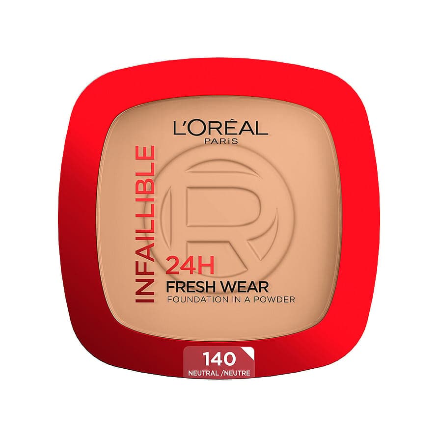 Infaillible 24H Fresh Wear Foundation in a Powder 140 Neutral Undertone
