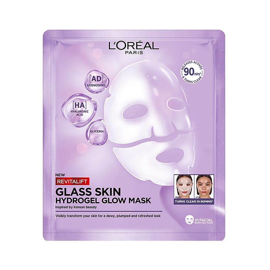 Revitalift Filler Glass Skin Hydrogel Glow Mask 1 PCE
