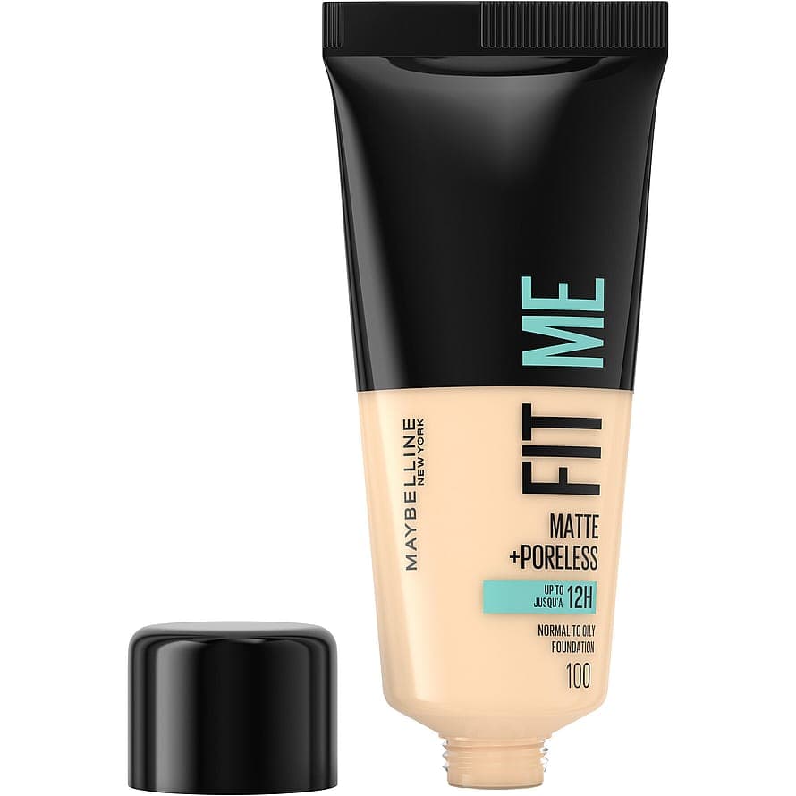 Fit Me Matte + Poreless Foundation 100 Warm Ivory