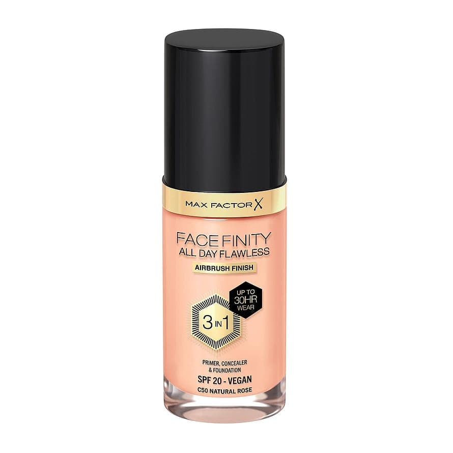 Facefinity All Day Flawless 3-In-1 Foundation 50 Natural Rose