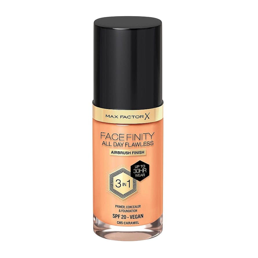 Facefinity All Day Flawless 3-In-1 Foundation 85 Caramel