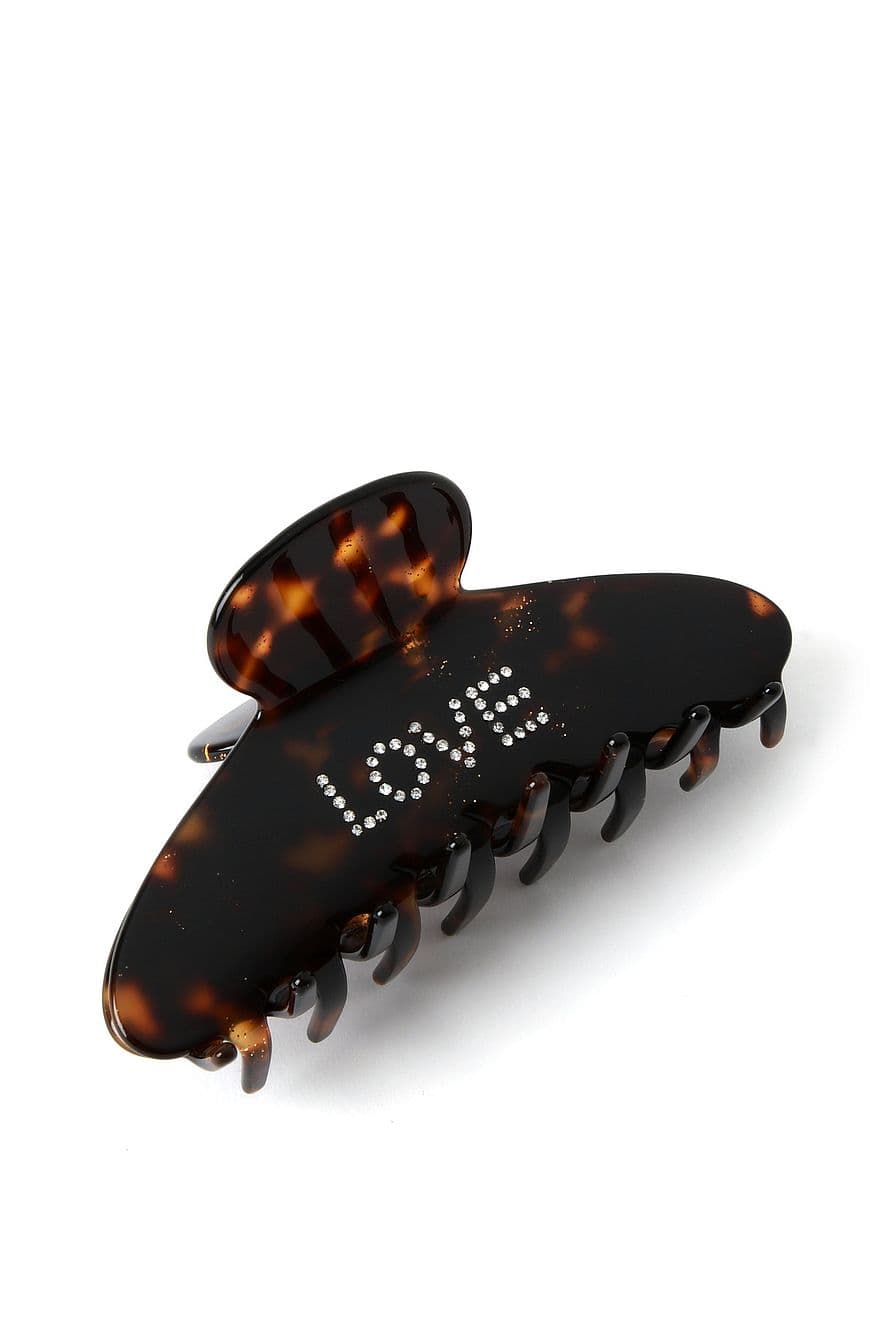 Hair clips Fan Palm Hair Clips Tortoise Pattern