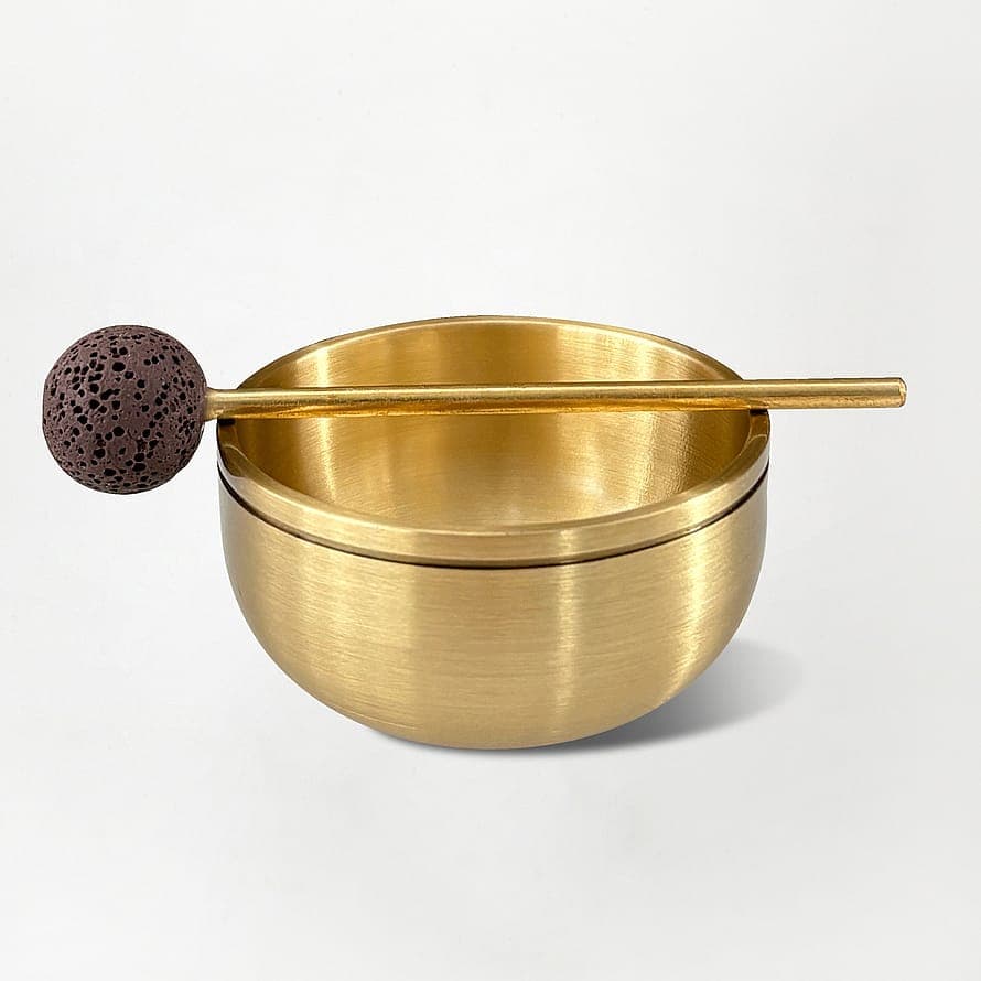 Tibetan Singing Bowl Gold