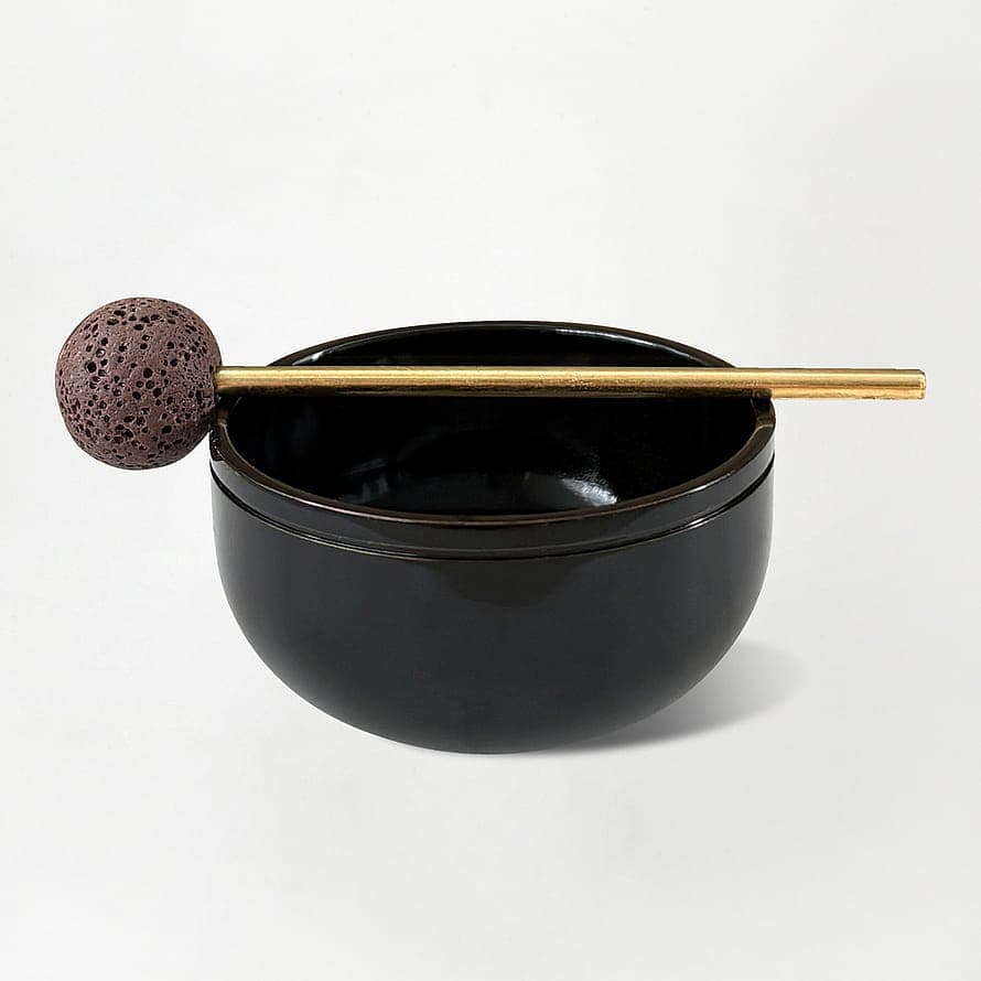 Tibetan Singing Bowl Black