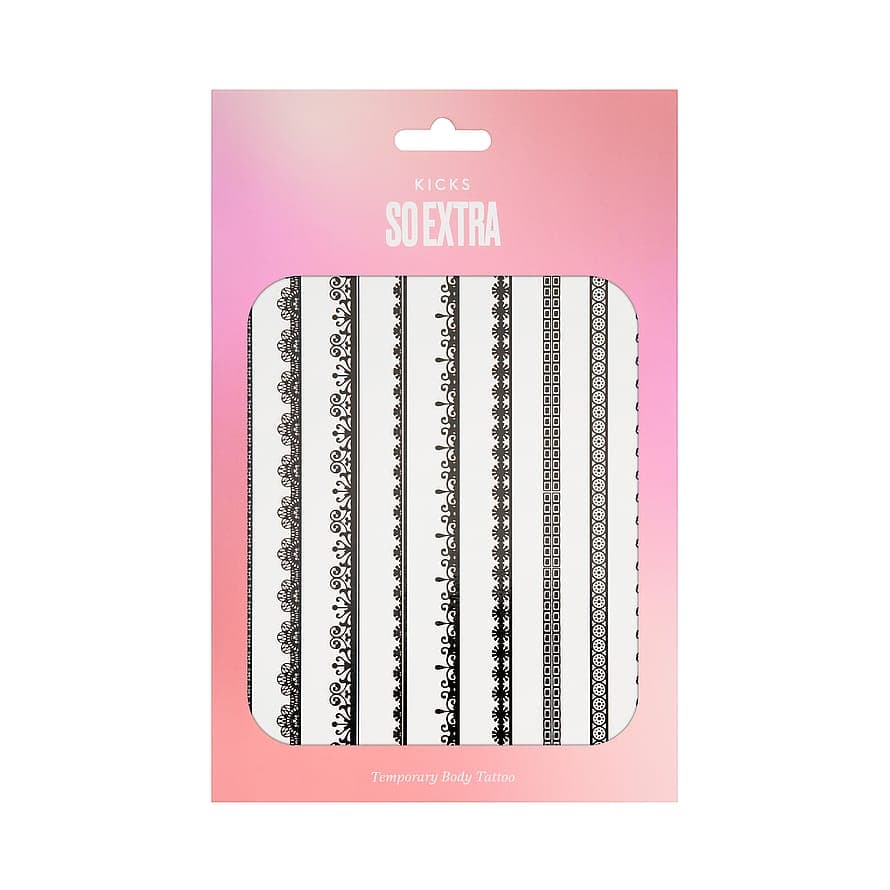 So Extra - Temporary Body Tattoo Black