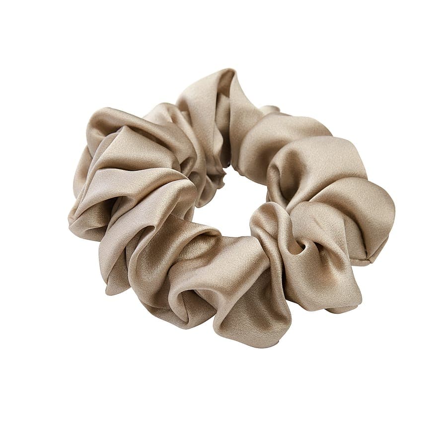 Mulberry Silk Scrunchie Antique Gold