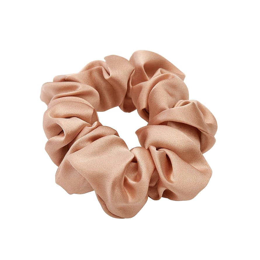 Mulberry Silk Scrunchie Rose Gold