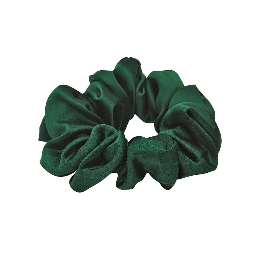 Mulberry Silk Scrunchie Green