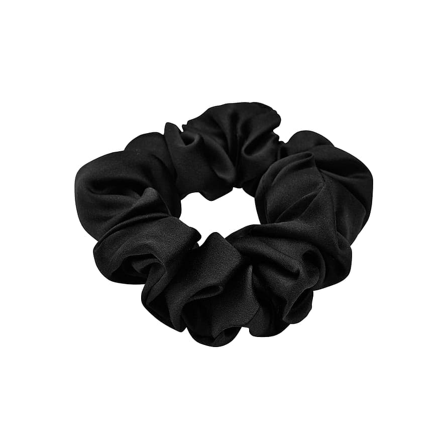 Mulberry Silk Scrunchie Black