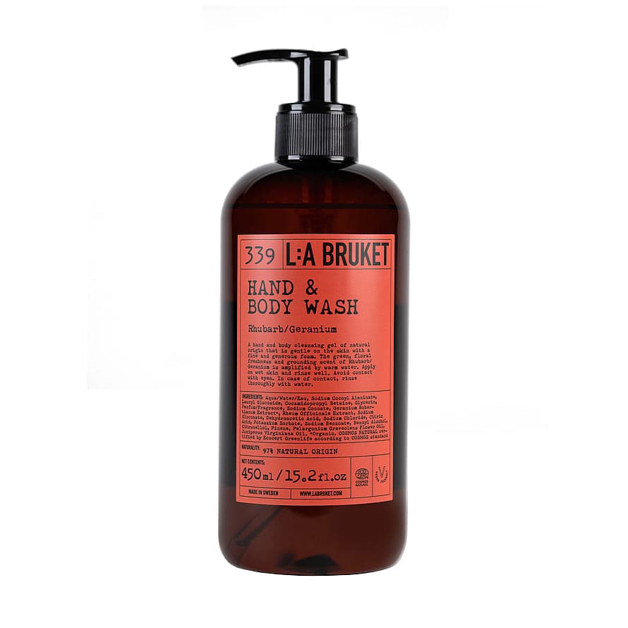 Hand & Body Wash Rhubarb/Geranium 450 ml