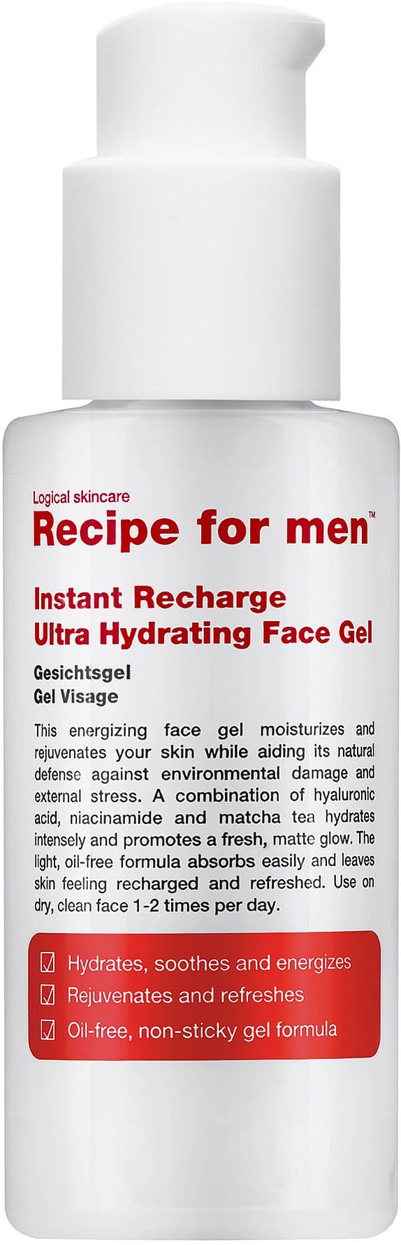 Instant Recharge Face Gel 75 ml