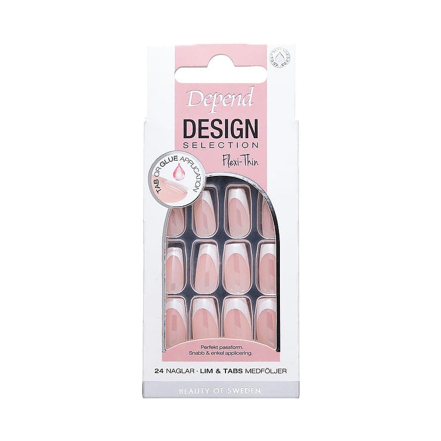 Design Selection Coffin Nord Depend Design Selection French White Chrome Short