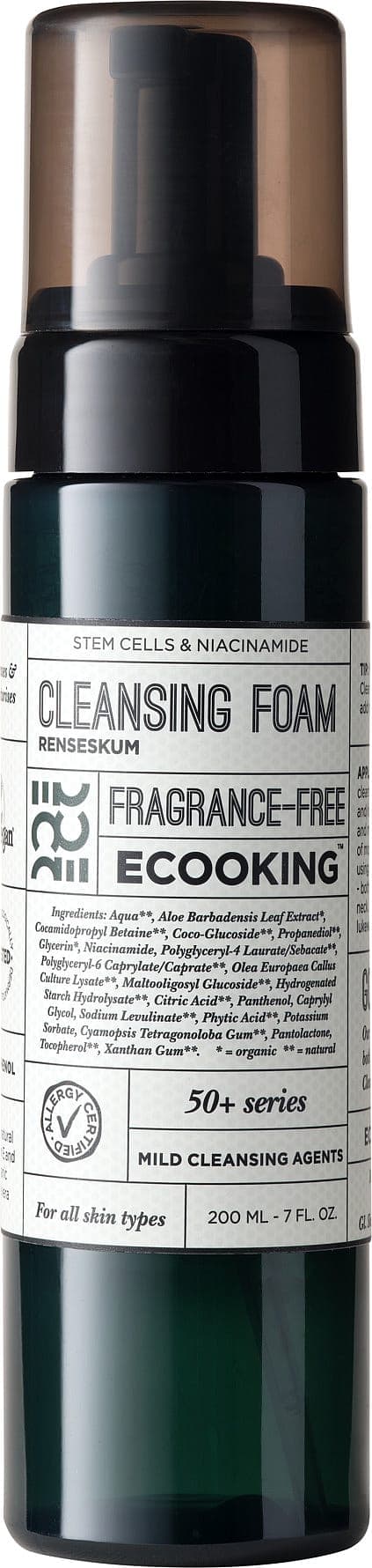 50+ Cleansing Foam Fragrance Free 200 ml