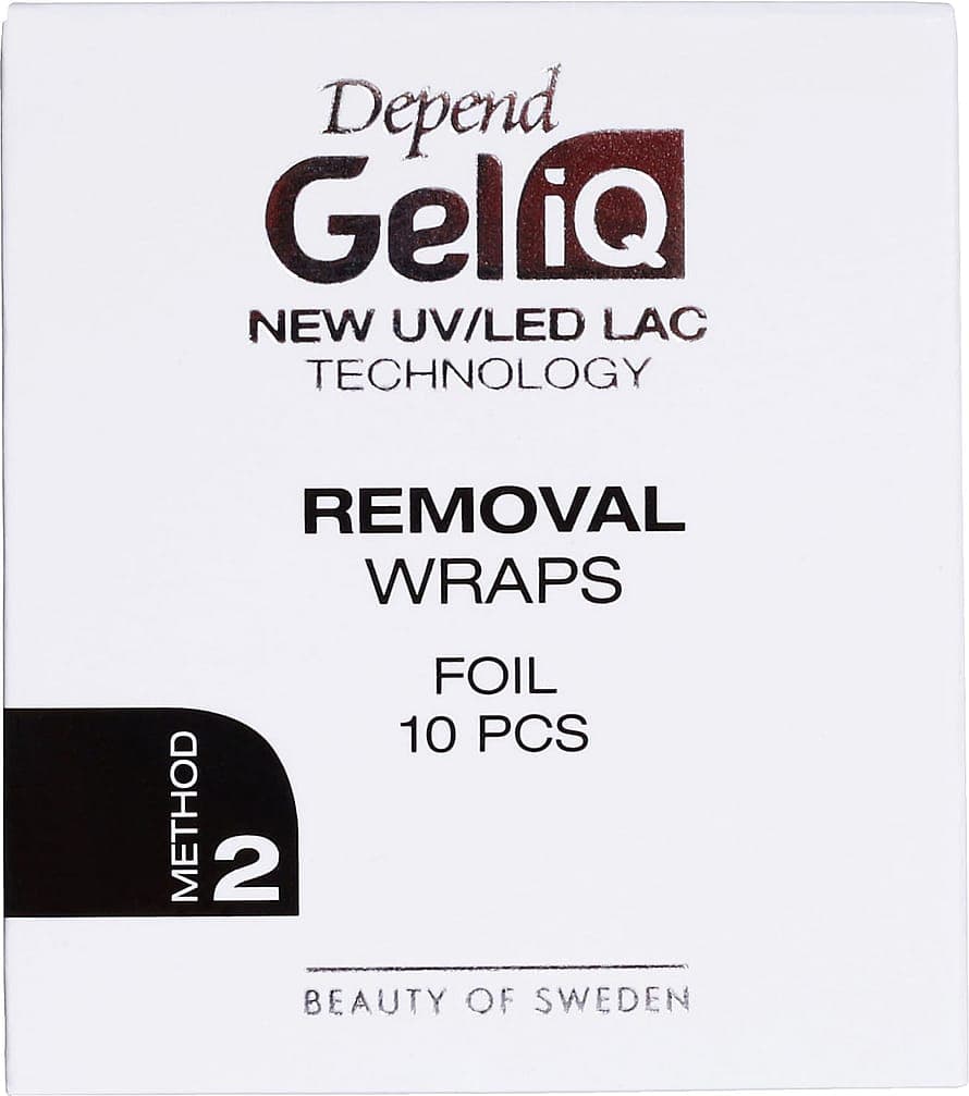 Gel iQ Nail Polish Removal Wraps Foil 10 pcs