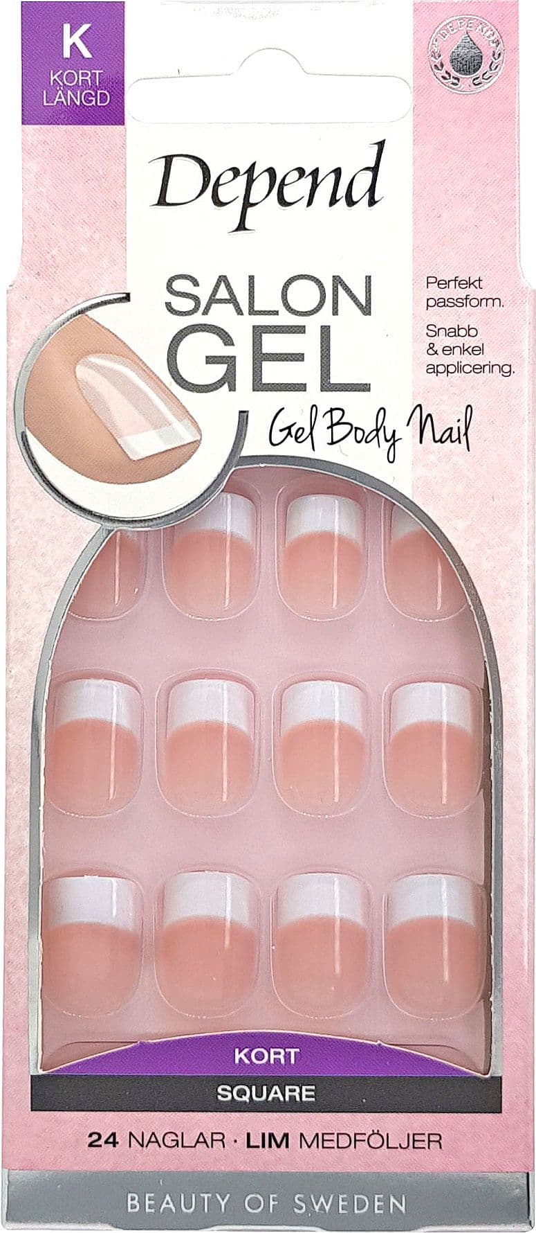 Salon Gel Short Square Pink