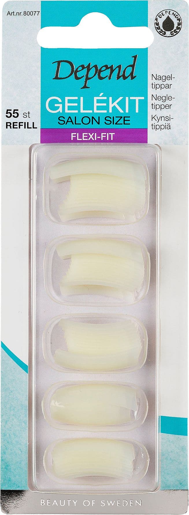 Nail Tips Gel Kit Refill Salon Size