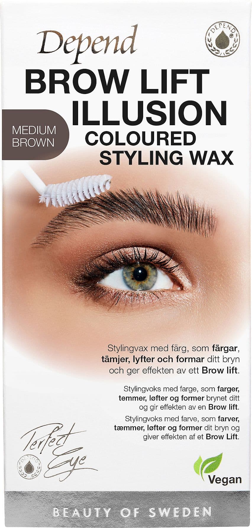 Perfect Eye Brow Illusion Wax Medium Brown