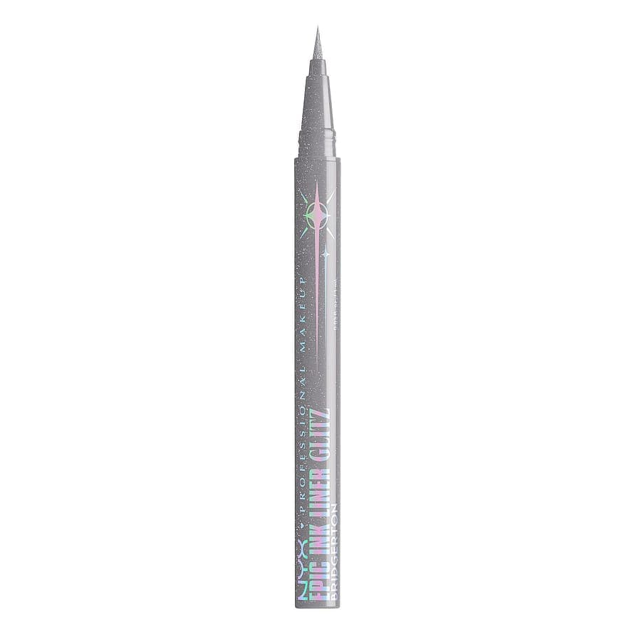 Bridgerton Epic Ink Liner Glitz Vandfast Eyelinerpen 1 Glitzed In Silver