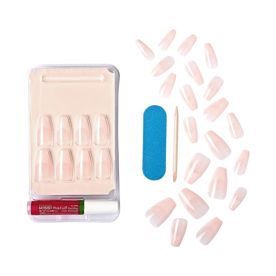 Acrylic Nude Artificial Nails 79945 Leilani