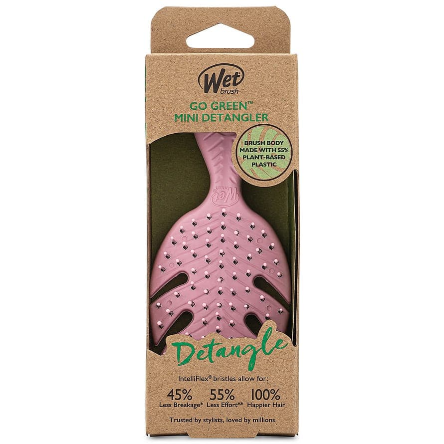 Go Green Mini Detangler Pink