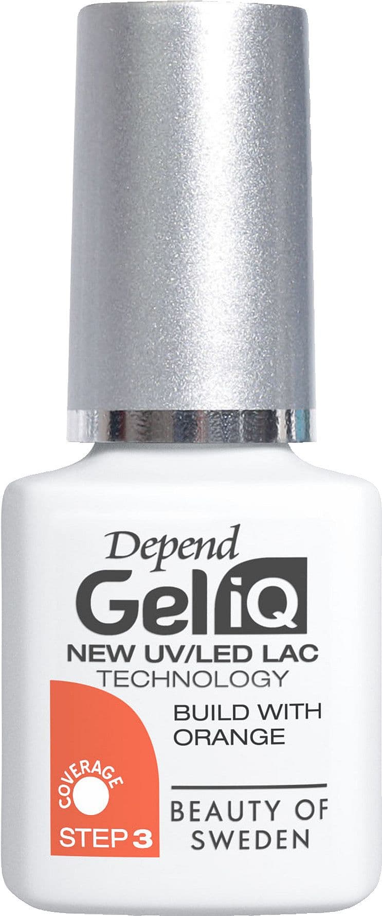 Gel iQ Nail Polish Build With Orange