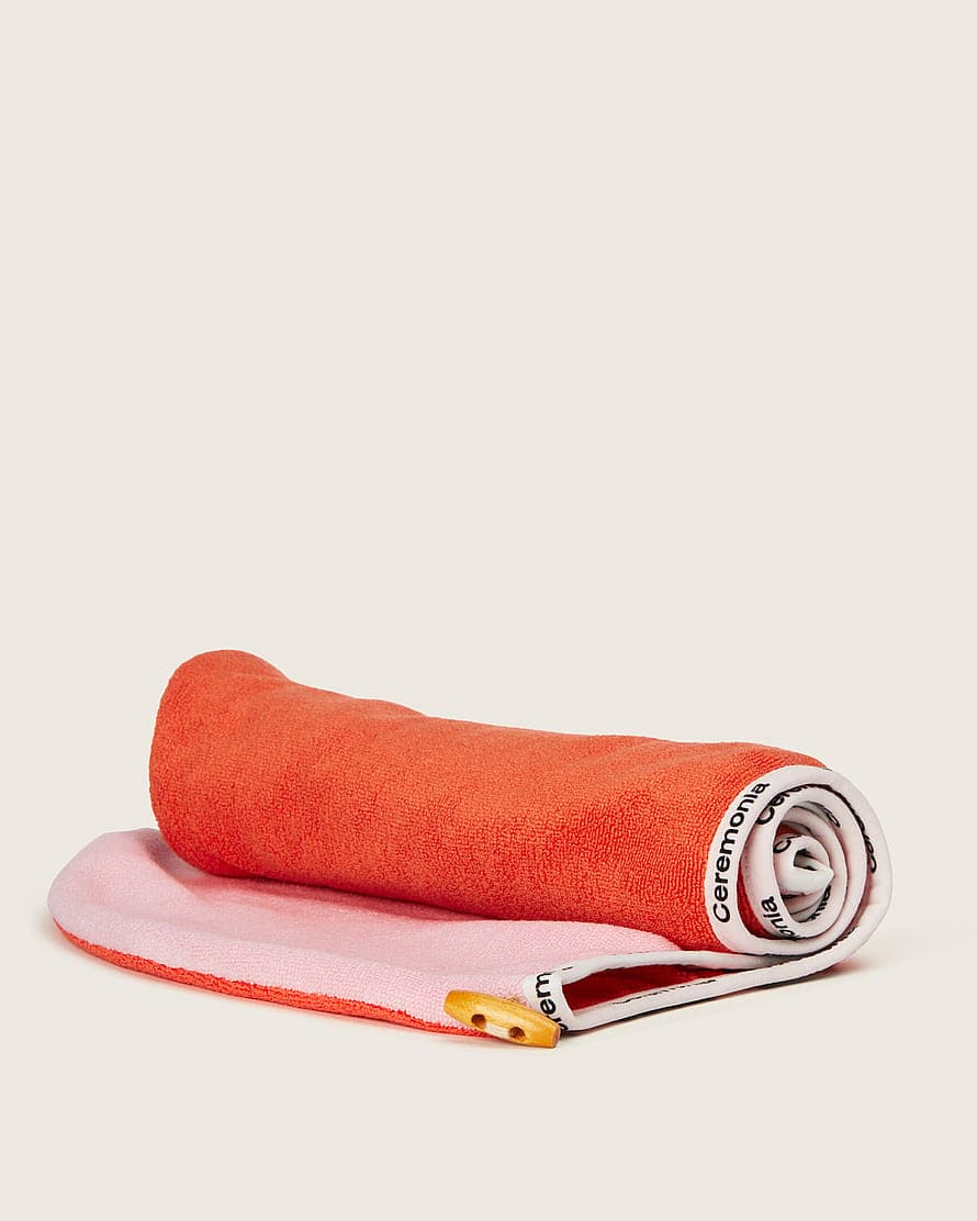 Microfiber Hair Towel Guava
