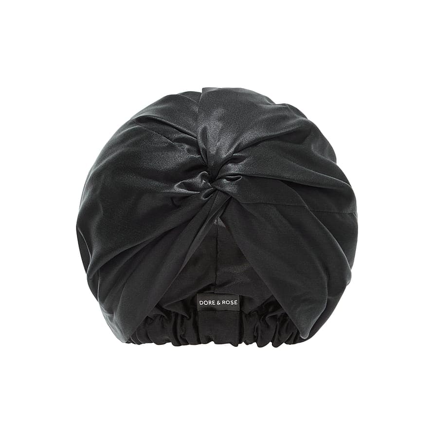 Premium Silk Bonnet Black