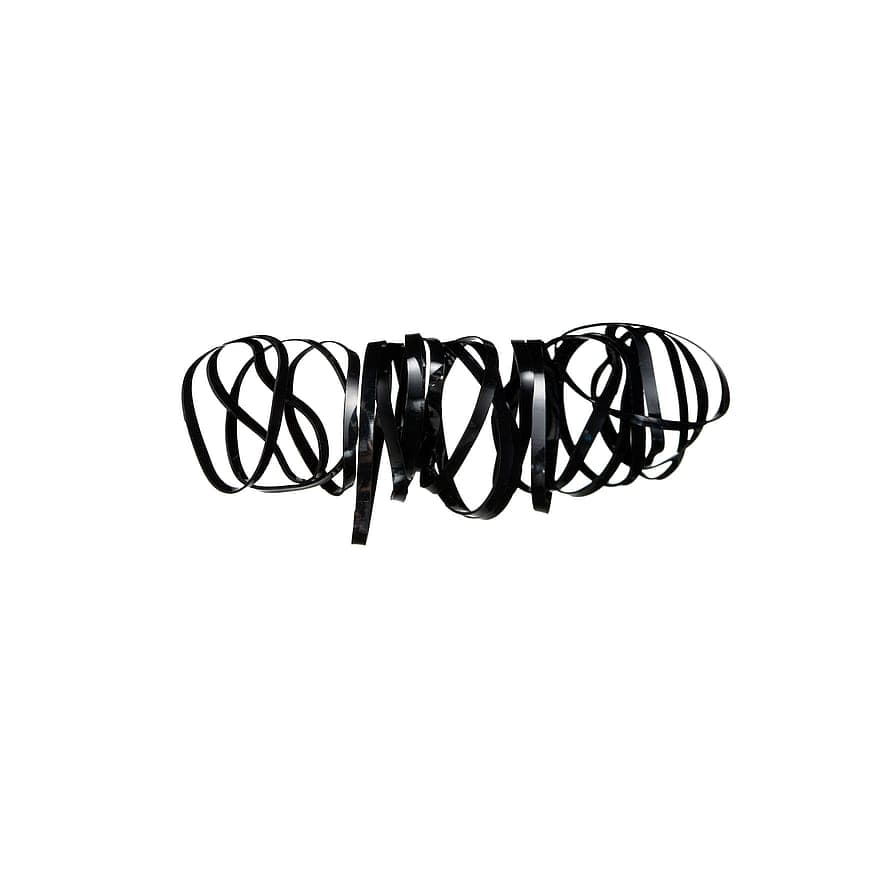 Mini Elastics Black 20 pcs