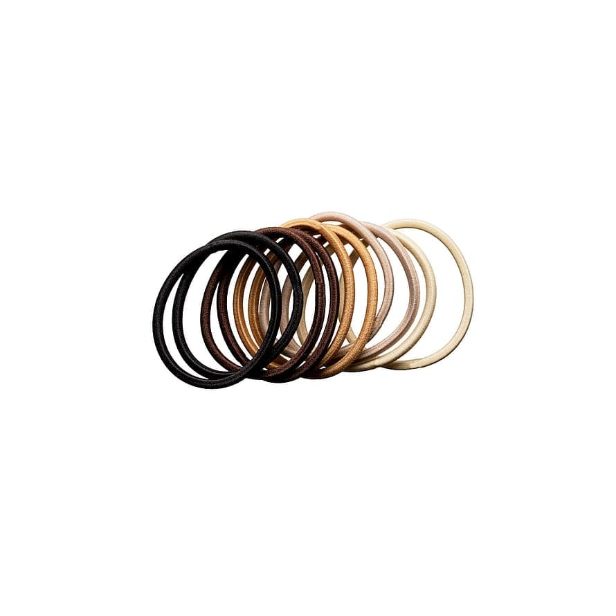 Hair Elastics Nude 10 pcs