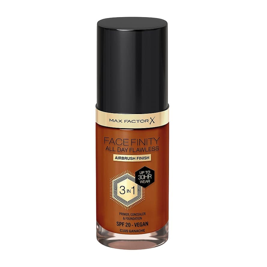 Facefinity All Day Flawless 3-In-1 Foundation C105 Ganache