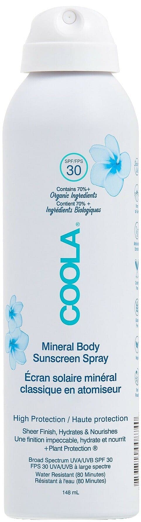 Mineral Body Spray Fragrance Free SPF30 148 ml