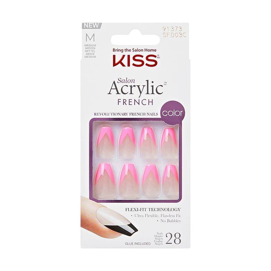 Acrylic French Color - Squared 28 pcs