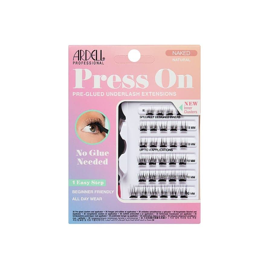 Naked Press On Underlash Extensions Natural