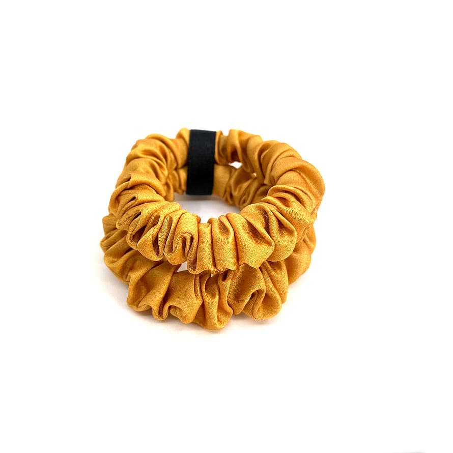 Delize De Luxe Scrunchie 2-pack Yellow 2 pcs
