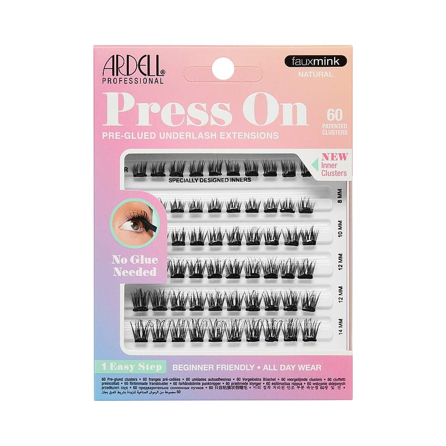 Press On Multipack Faux Mink Natural