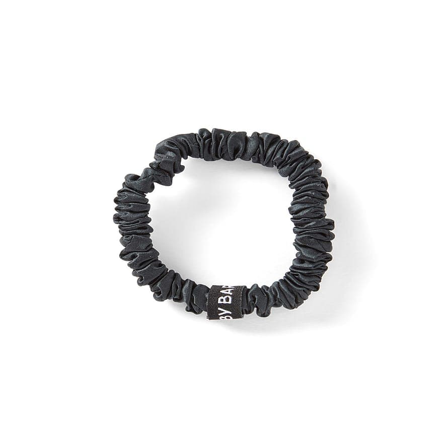 Silk hair tie Black