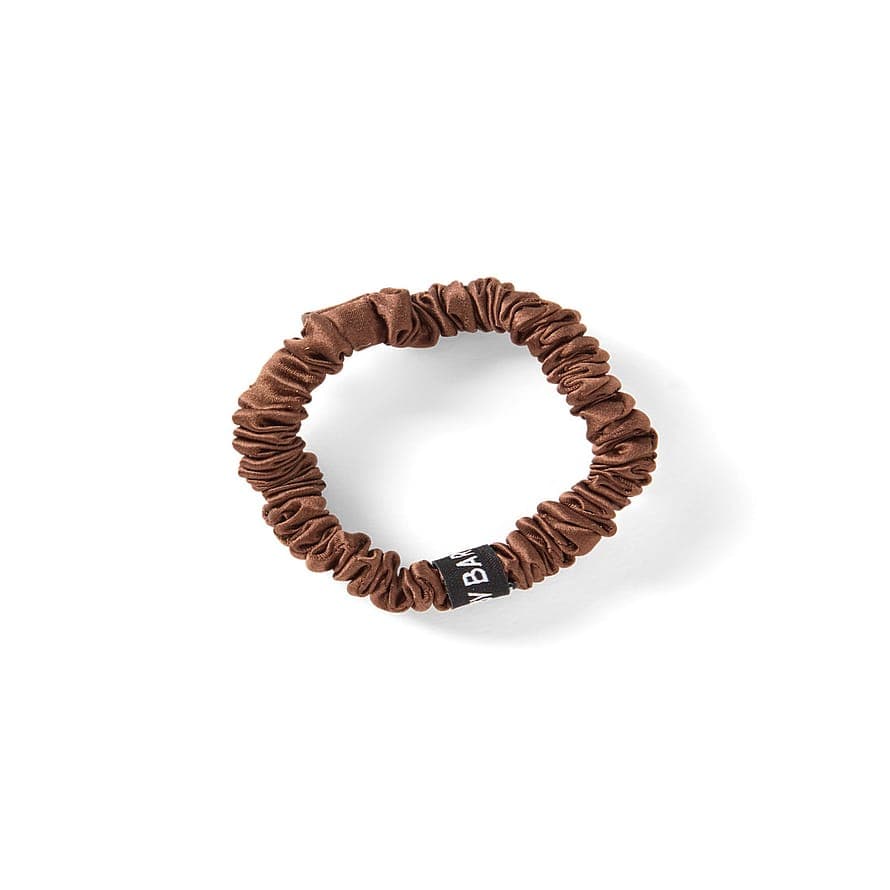 Silk Hair Tie Brown