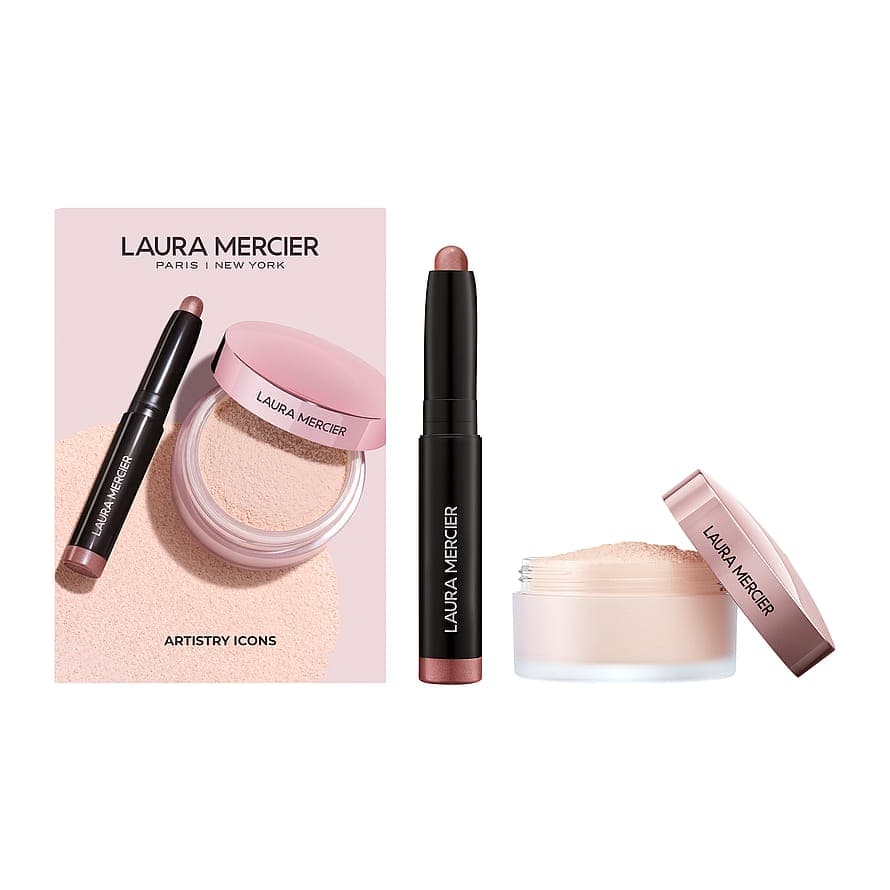 Artistry Icons Translucent Loose Setting Powder Tone Up and Mini Caviar Stick Eye Shadow Set
