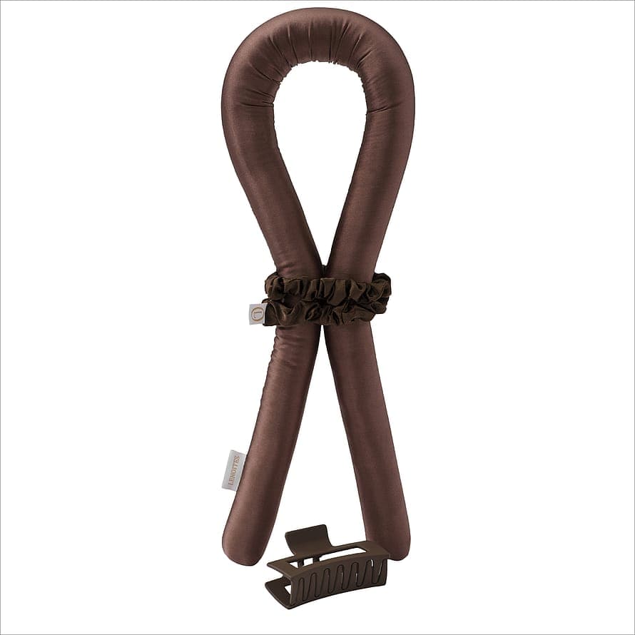 Heatless Curls in Mulberry Silk Brown, Medium